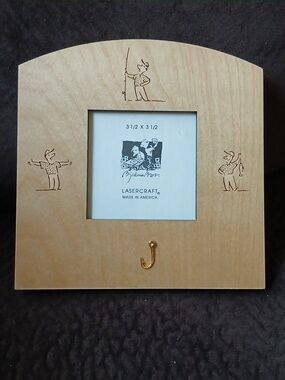 Lasercraft Fishing Theme Wood Photo Frame
